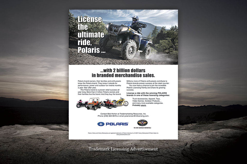 Trademark Licensing Advertisement